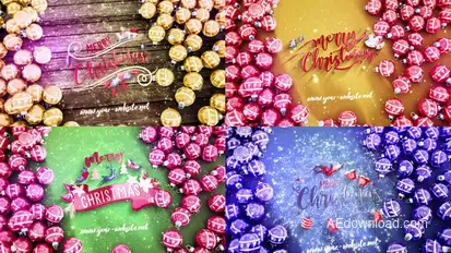 New Year Sparkling Orbs Logo Stings template preview