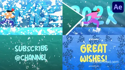 New Year Typography Opener for After Effects Openers template preview