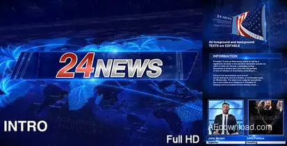 News broadcast-packages template preview