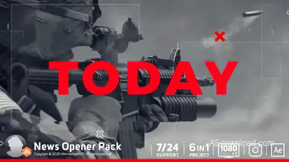 News broadcast-packages template preview