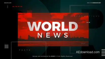 News broadcast-packages template preview