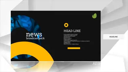 News Broadcast broadcast-packages template preview
