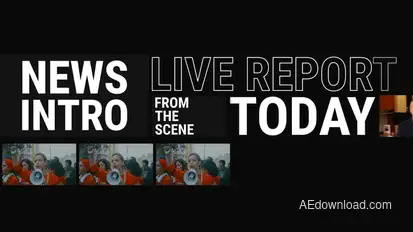 News Channel Intro broadcast-packages template preview