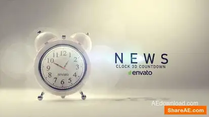 News Clock Logo Logo Stings template preview