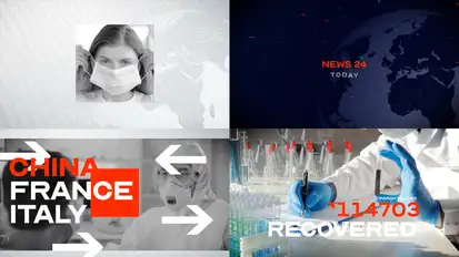 News Coronavirus COVID19 broadcast-packages template preview