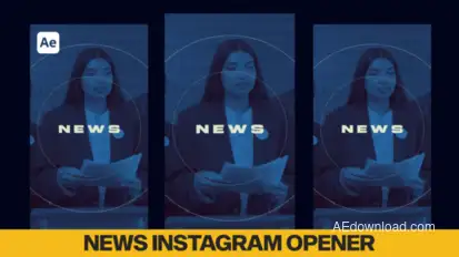 News Instagram Opener broadcast-packages template preview