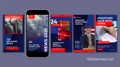 News Instagram Story Openers template preview