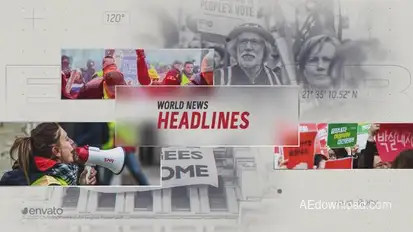 News Intro broadcast-packages template preview