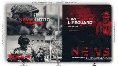 News Intro broadcast-packages template preview