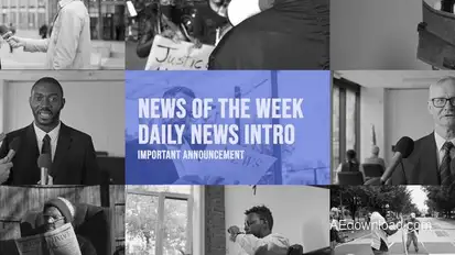 News Intro Openers template preview