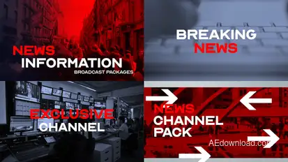 News intro channel broadcast-packages template preview