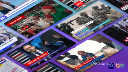 News Titles & Name Tag &  Lower Thirds broadcast-packages template preview