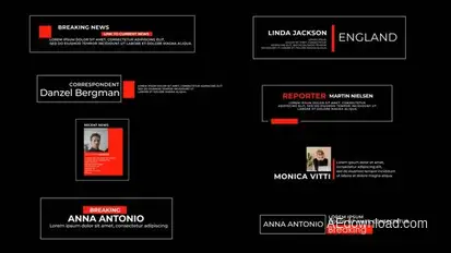 News Lower Thirds V.6 Elements template preview