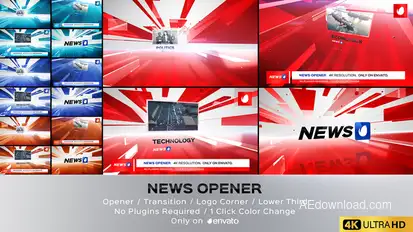 News Opener broadcast-packages template preview