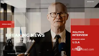 News Opener Slideshow broadcast-packages template preview