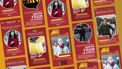 News Quotes Stories Product Promo template preview