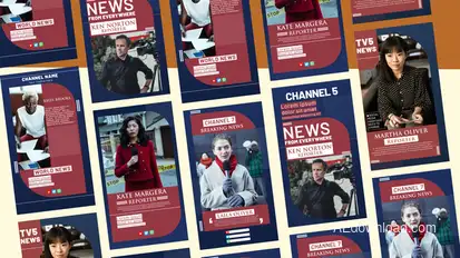 News Reporter Stories Product Promo template preview