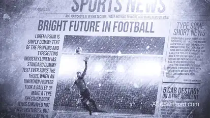 Newspaper Freeze Promo Openers template preview