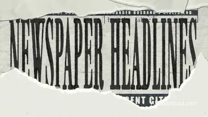 Newspaper Headlines broadcast-packages template preview