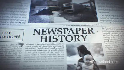 Newspaper History Openers template preview