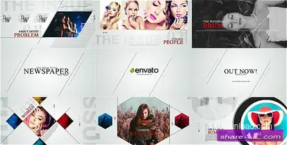 Videohive Newspaper Issue Teaser – After Effects Templates Video Displays template preview