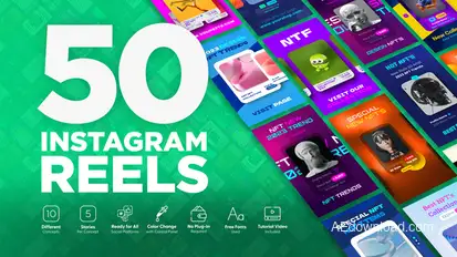 NFT Instagram Reels Product Promo template preview