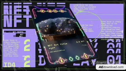 NFT Intro Display Product Promo template preview