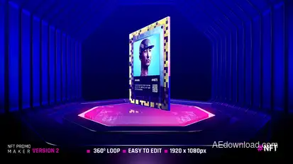 NFT MAKER Version 2 Product Promo template preview