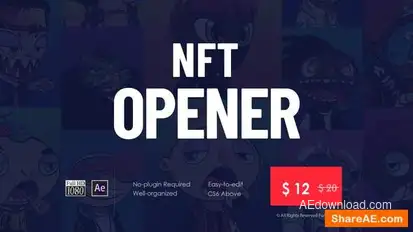 NFT Opener - NFT Intro Openers template preview