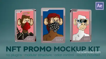 NFT Promo MockUp Kit Product Promo template preview