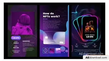 NFT stoires new product art Openers template preview