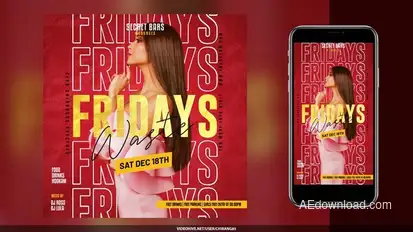 Night Club Flyer v21 Product Promo template preview