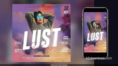 Night Club Flyer v24 Openers template preview