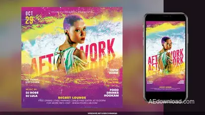 Night Club Flyer v24 Product Promo template preview