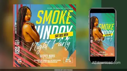 Night Club Flyer v29 Openers template preview