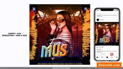 Night Club Flyer v3 Openers template preview