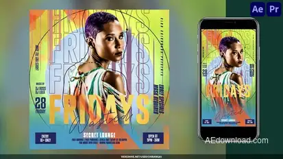 Night Club Flyer v31 Openers template preview