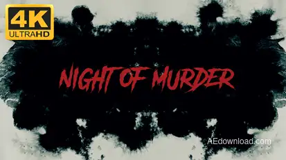 Night Of Murder - Trailer Titles Titles template preview