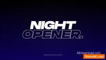 Night Opener Openers template preview