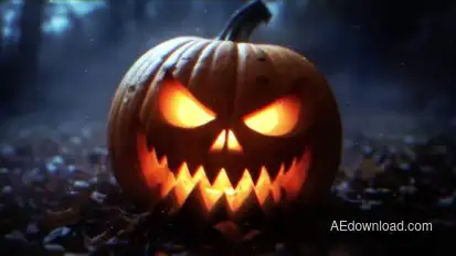 Nightmare Pumpkin Intro Logo Stings template preview