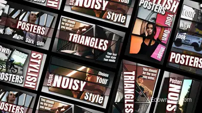 Noise Posters Video Displays template preview