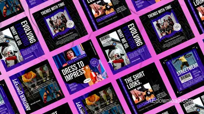 Noisy Fashion Instagram Posts Product Promo template preview