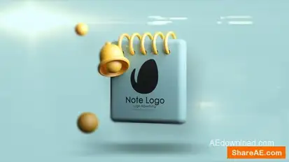 Note Logo Logo Stings template preview