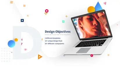 Notebook Presentation Product Promo template preview