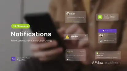 Notifications Elements template preview