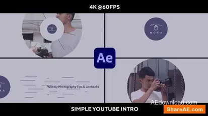 Noxa - Simple YouTube Intro Openers template preview