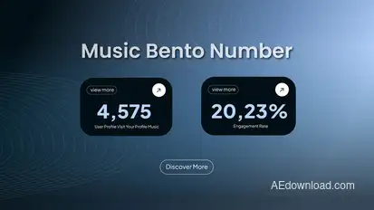 Number Bento Infographic Infographics template preview