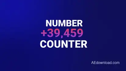 Number Counter Titles template preview
