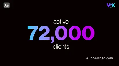 Number Counter Titles template preview