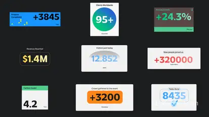 Number Counter Animation Elements template preview